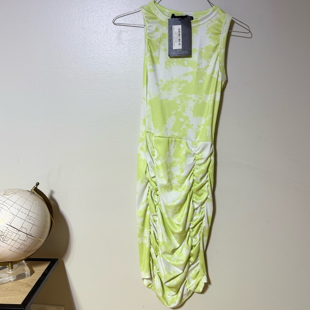 PrettyLittleThing Lime Tie-Dye Top